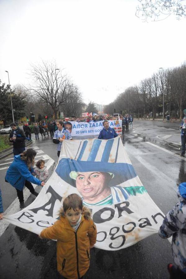 Seguidores realistas recuerdan a Aitor Zabaleta cuando se cumplen 20 años de su asesinato
