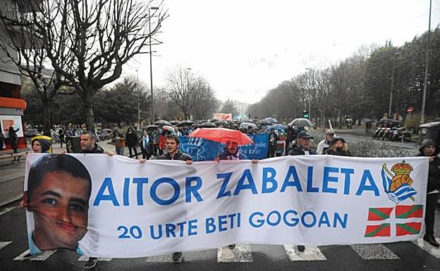 Marcha en recuerdo de Aitor Zabaleta.