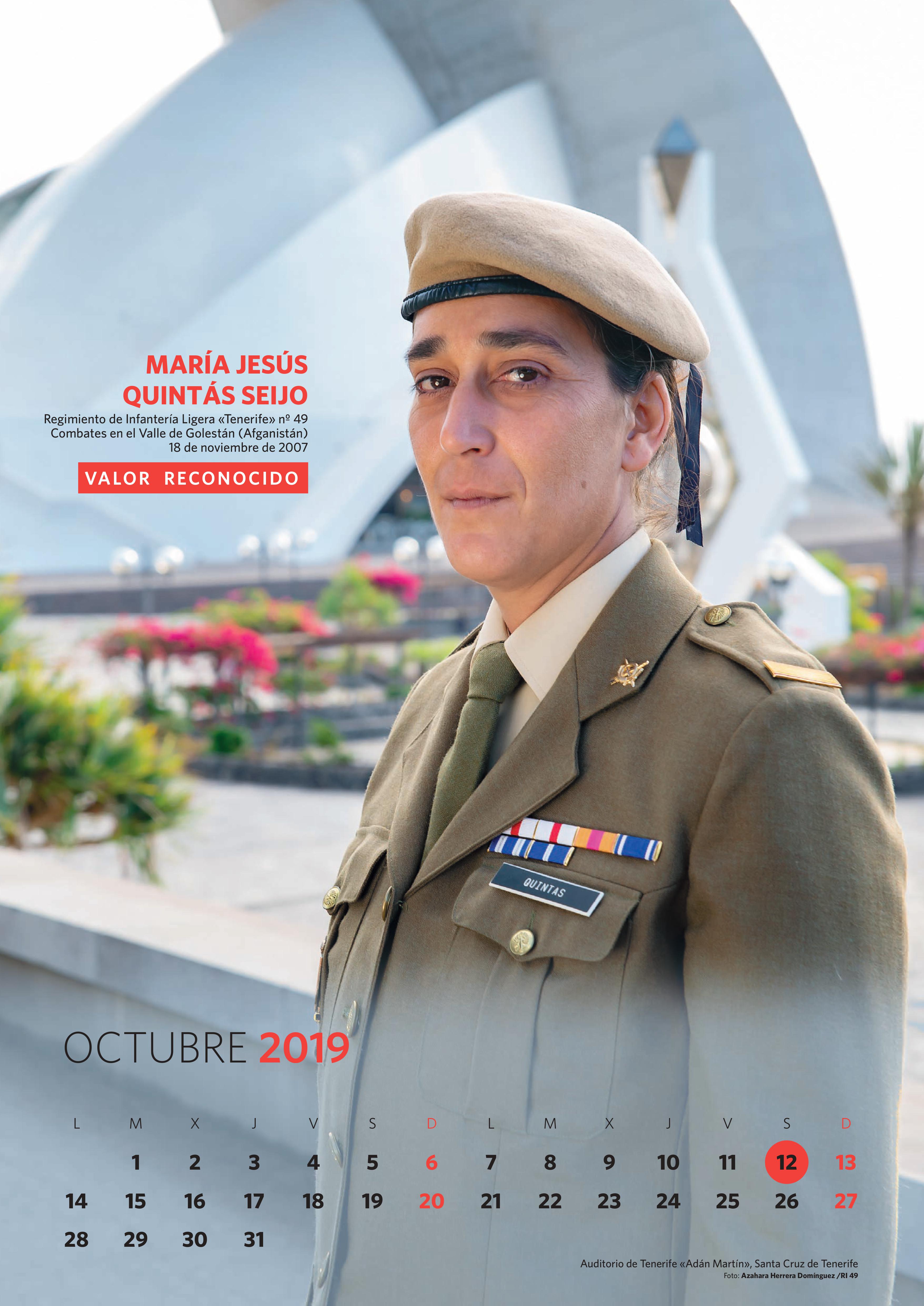 El Ejército de Tierra ha querido homenajear a las uniformadas incluyéndolas en su tradicional calendario