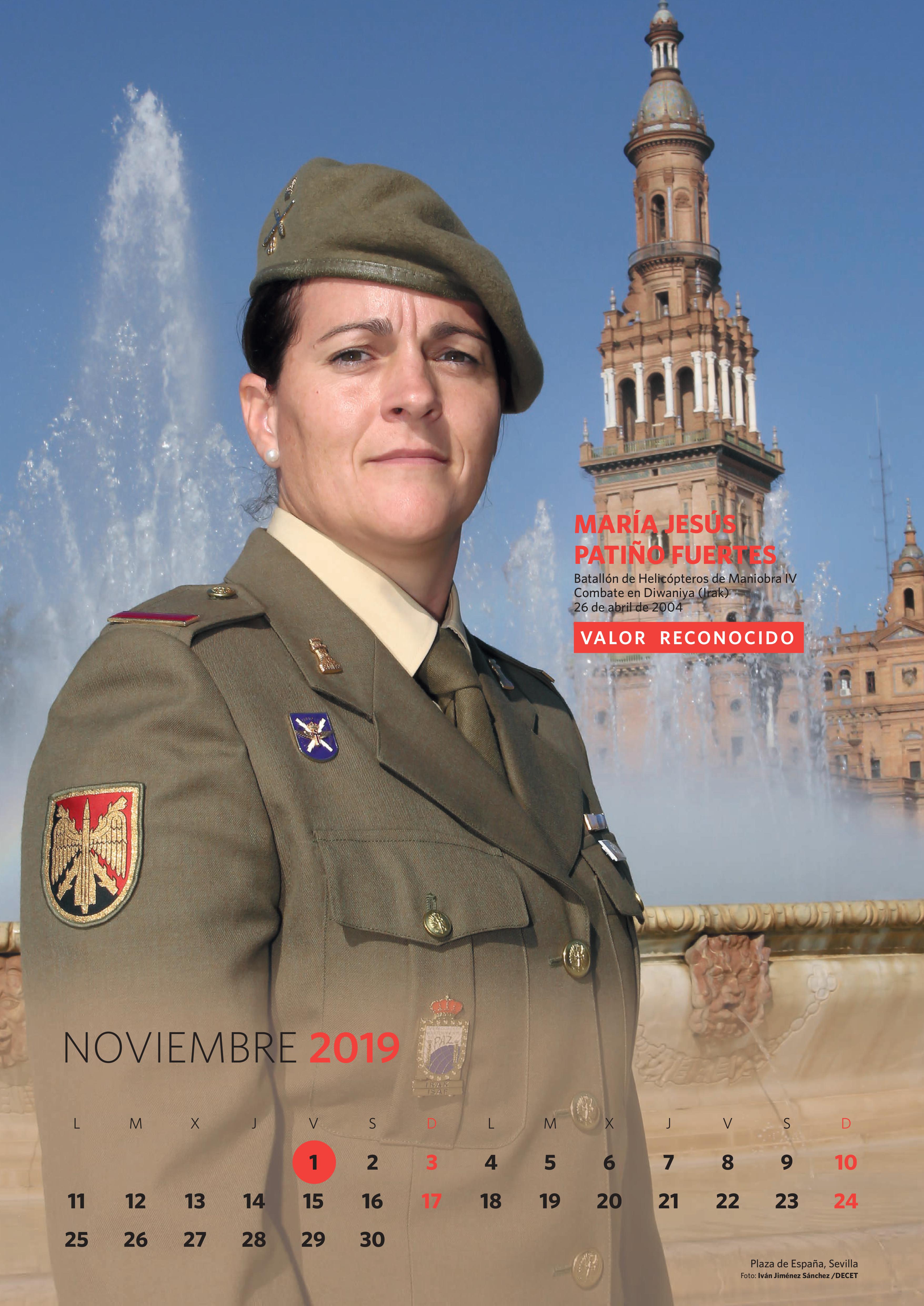 El Ejército de Tierra ha querido homenajear a las uniformadas incluyéndolas en su tradicional calendario