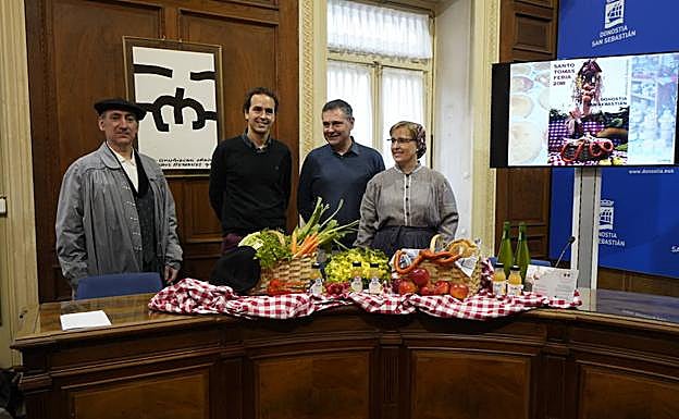 Presentación de la feria de Santo Tomás de Donostia
