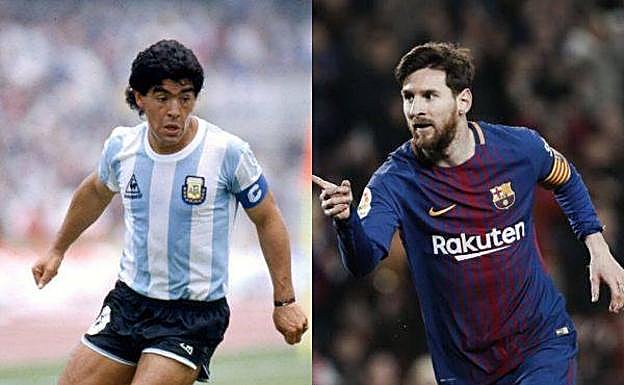 Maradona y Messi, dos de los 'cinco magníficos', no llegan al 1,70 m. 