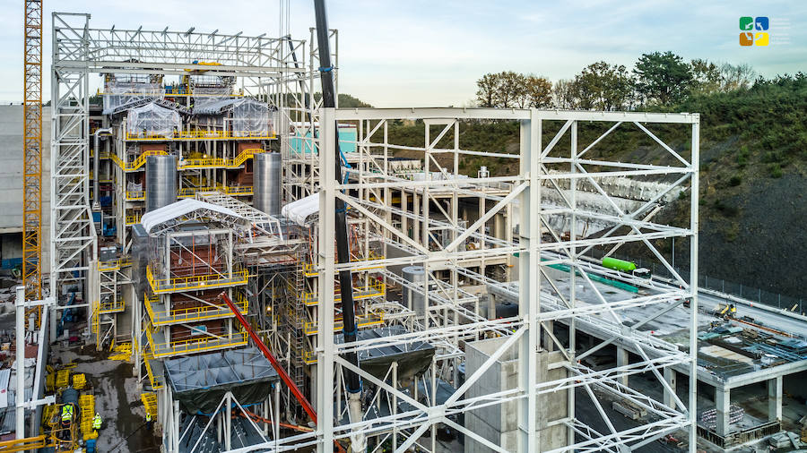Avanzan las obras de la primera fase del Complejo Medio Ambiental de Gipuzkoa.