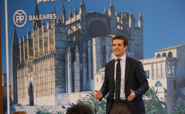 Casado presenta a los candidatos del PP de las Islas Baleares. 
