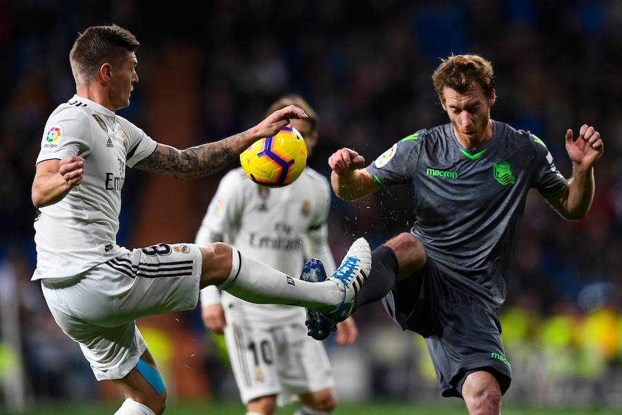 Gran ambiente en el Santiago Bernabéu donde se enfrenta la Real Sociedad de Imanol Alguacil al Madrid de Solari.