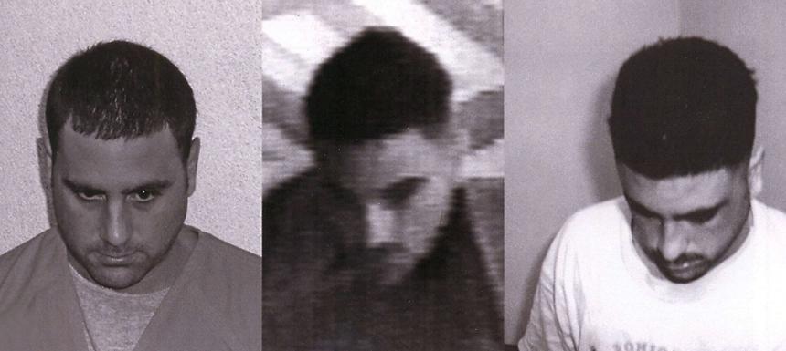 Pablo Ibar y las otras dos personas detenidas junto a él en 1994.