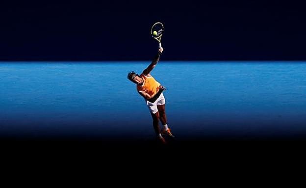 Rafa Nadal, durante el partido. 