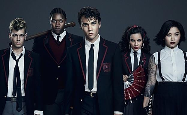 Parte del elenco actoral de 'Clase letal', en una imagen promocional.