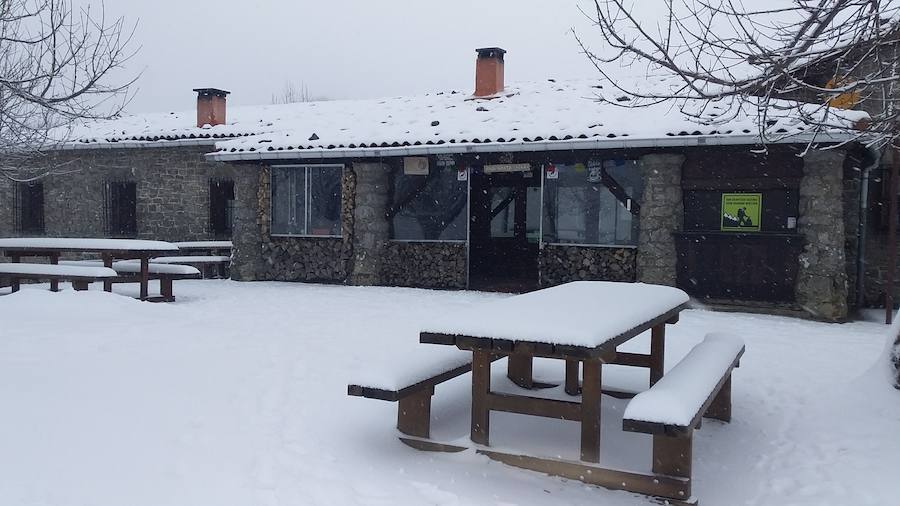 La nieve ha llegado a los montes de Gipuzkoa y ya complica la circulación en varios puntos del territorio, como en Pagozelai. Los camiones con sal ya están operativos. También ha hecho presencia en las campas de Urbia. La lluvia ha sido la protagonista, asimismo, del mal tiempo este martes.