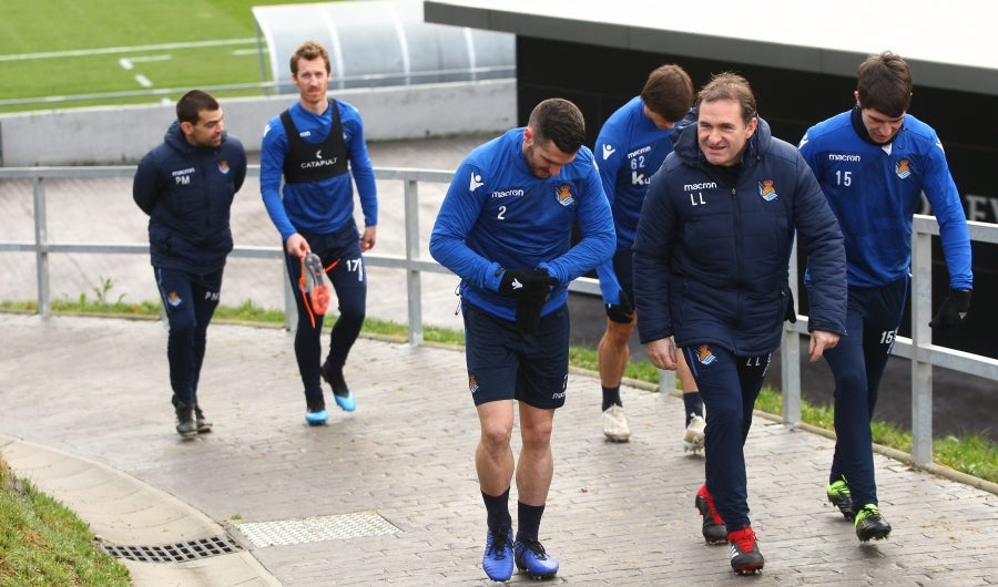 La Real Sociedad ha completado esta sábado la última sesión preparatoria antes de recibir al Huesca este domingo en Anoeta. 