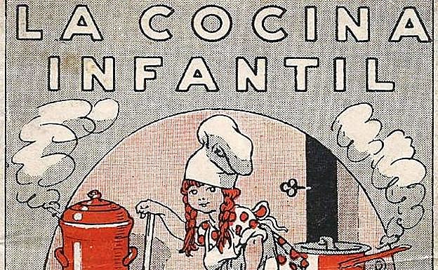 Ilustración de portada de 'La cocina infantil', 1920. Ana Vega