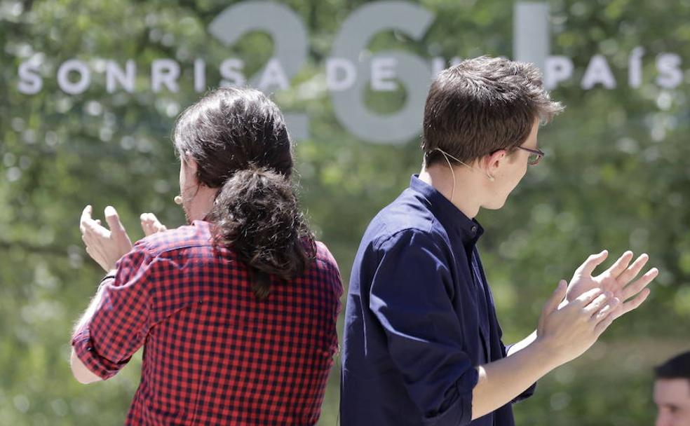 Pablo Iglesias e Iñigo Errejón en un acto del 26-J de 2016