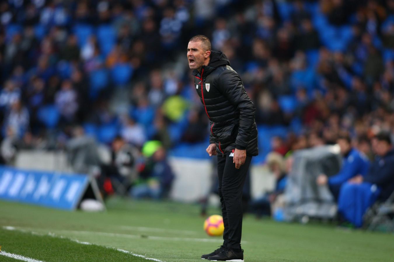 Las mejores imágenes del derbi entre la Real Sociedad y el Athletic en Anoeta. 