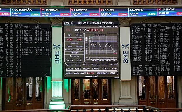 El Ibex-35 termina en los 9.100 puntos gracias a los bancos