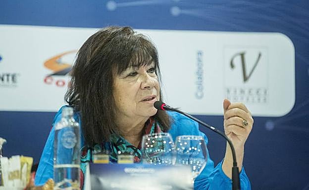 La presidenta del PSOE, Cristina Narbona.