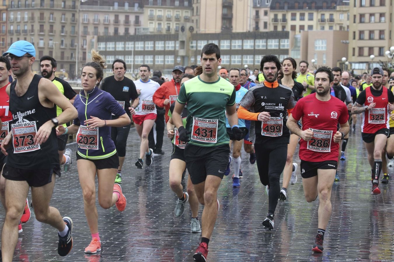 Lluvia, frío y triunfos muy reñidos en los 10 kilómetros de la Gimnástica de Ulía 