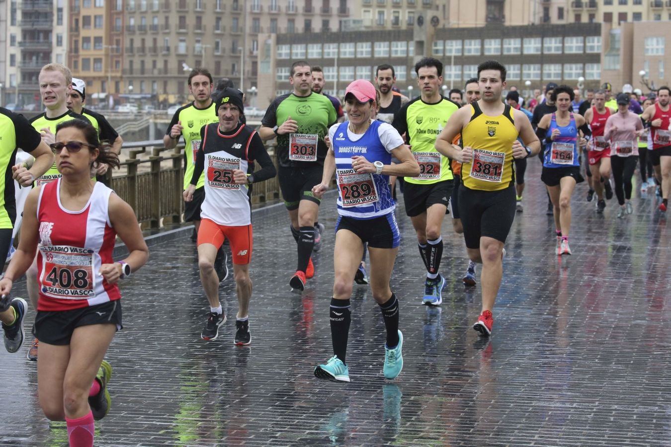 Lluvia, frío y triunfos muy reñidos en los 10 kilómetros de la Gimnástica de Ulía 