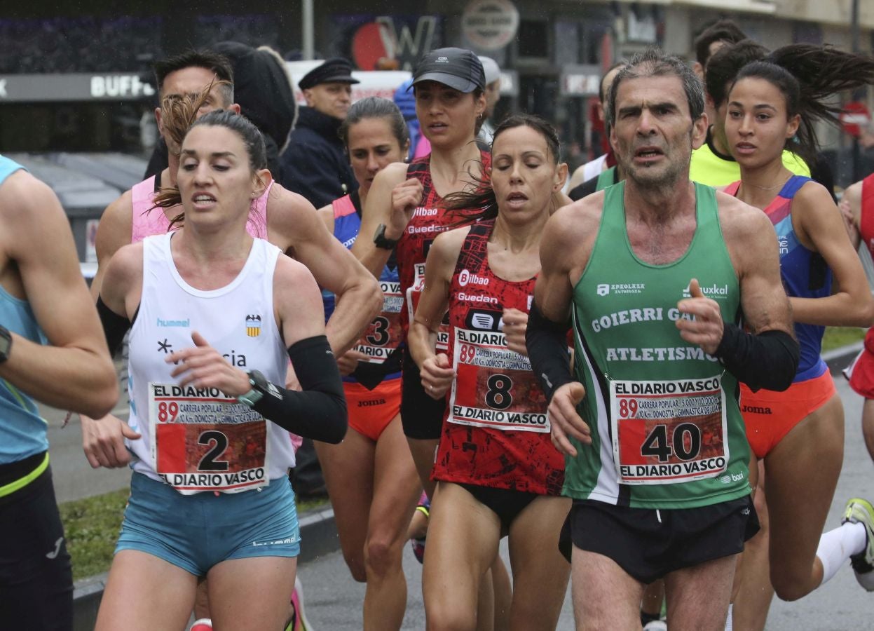 Lluvia, frío y triunfos muy reñidos en los 10 kilómetros de la Gimnástica de Ulía 