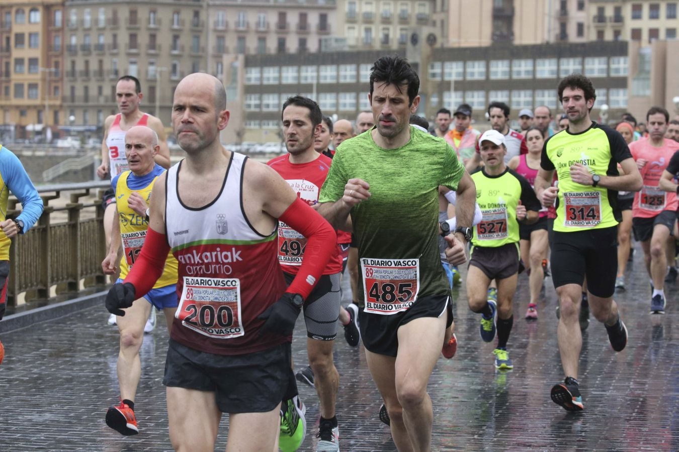 Lluvia, frío y triunfos muy reñidos en los 10 kilómetros de la Gimnástica de Ulía 