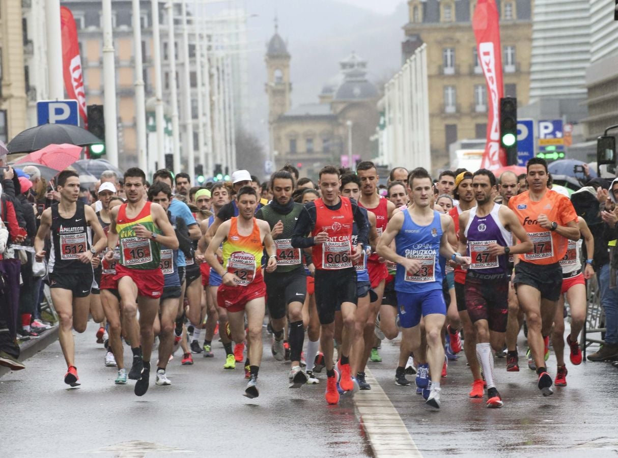 Lluvia, frío y triunfos muy reñidos en los 10 kilómetros de la Gimnástica de Ulía 