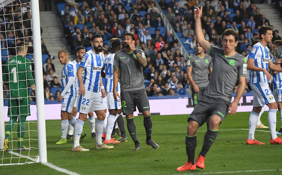 Las fotos más espectáculares del encuentro disputado en Anoeta entre Real Sociedad (esta vez con la segunda equipación) y el Leganés.