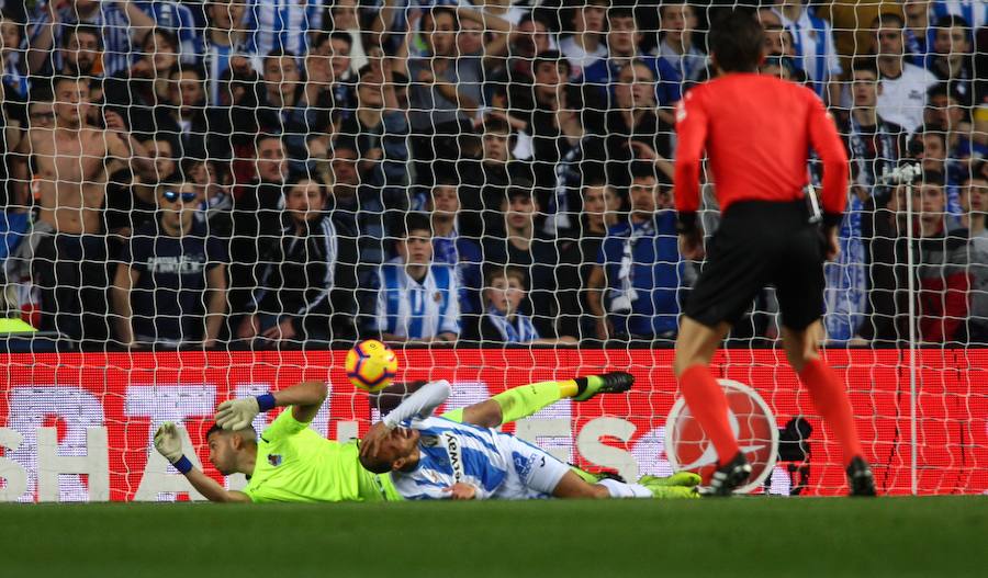 Las fotos más espectáculares del encuentro disputado en Anoeta entre Real Sociedad (esta vez con la segunda equipación) y el Leganés.