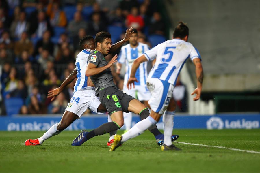 Las fotos más espectáculares del encuentro disputado en Anoeta entre Real Sociedad (esta vez con la segunda equipación) y el Leganés.