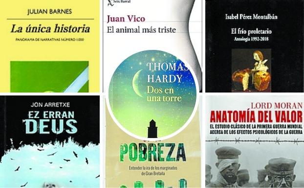 Tomas Hardy, Julian Barnes y Juan Vico, entre las novedades literarias