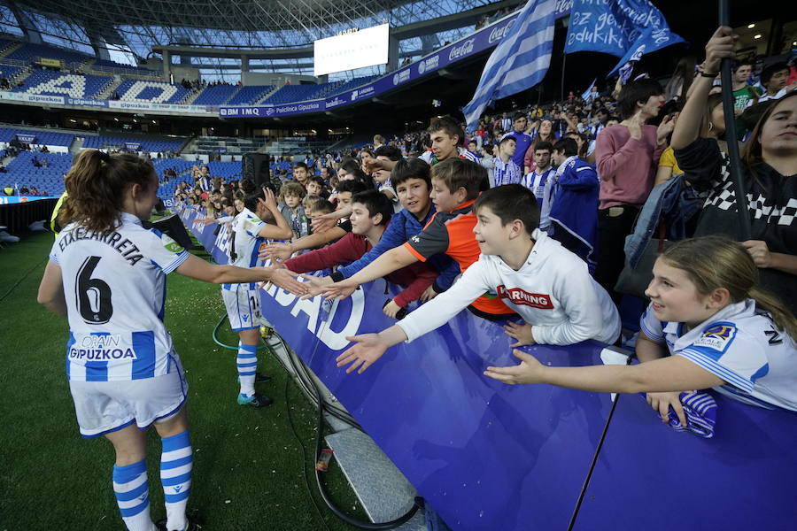 Las mejores imágenes de la victoria de la Real Sociedad ante el Sevilla y que le sirve para entrar en la final de la Copa de la Reina por primera vez en su historia 