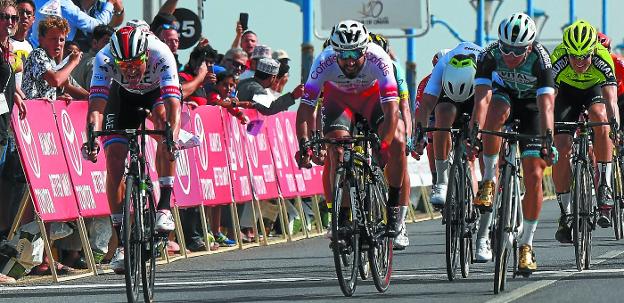Mikel Aristi, sexto en el sprint del Tour de Omán