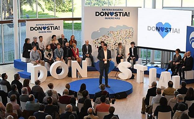 Acto de presentación de Eneko Goia. 