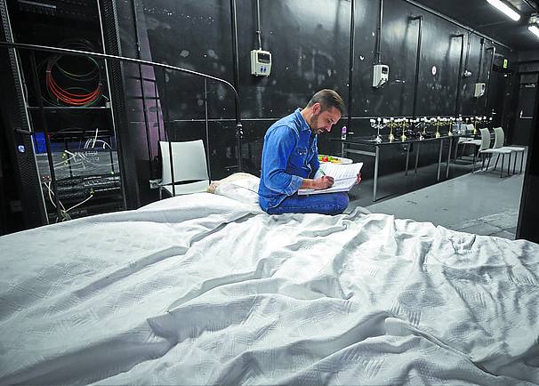 Crooke, en la cama donde se verá a Monostatos. 