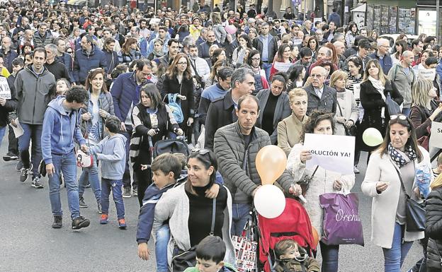 Imagen de la marcha en Bilbao.