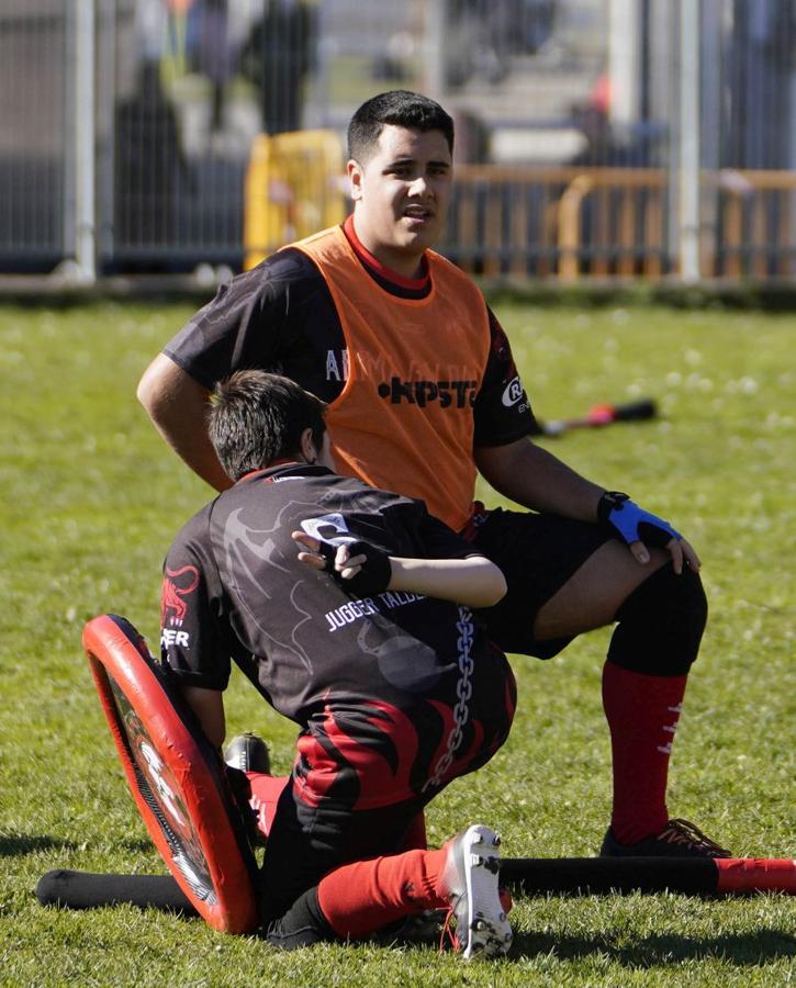 El club Arima Galduak de Eibar practica este novedoso deporte que está dando sus primeros pasos en el País Vasco