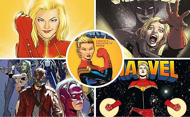 Portadas con Carol Danvers en diferentes colecciones. 
