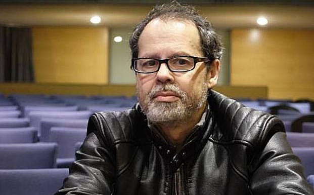 Roberto Herrero, ayer en el Koldo Mitxelena. 