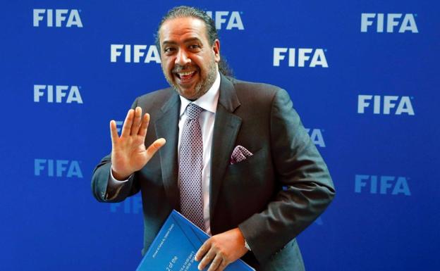 Ahmed Al-Fahad Al-Sabah, en las oficinas de la FIFA