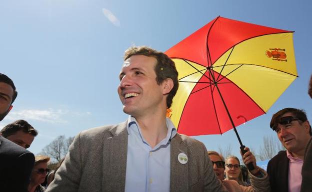 El presidente del PP, Pablo Casado. 