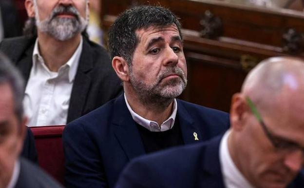 Jordi Sànchez, durante el juicio del 'procés'.