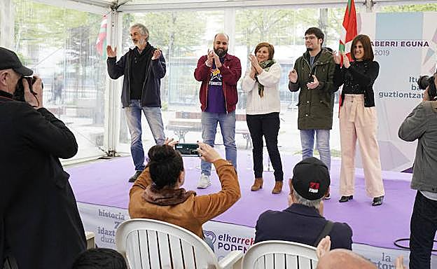 Mitin de Podemos hoy en Errenteria. 