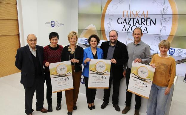Presentación de Euskal Gaztaren Azoka que tendrá lugar este fin de semana en Idiazabal. 