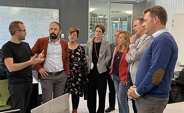 Denis Itxaso, en la empresa Spyro