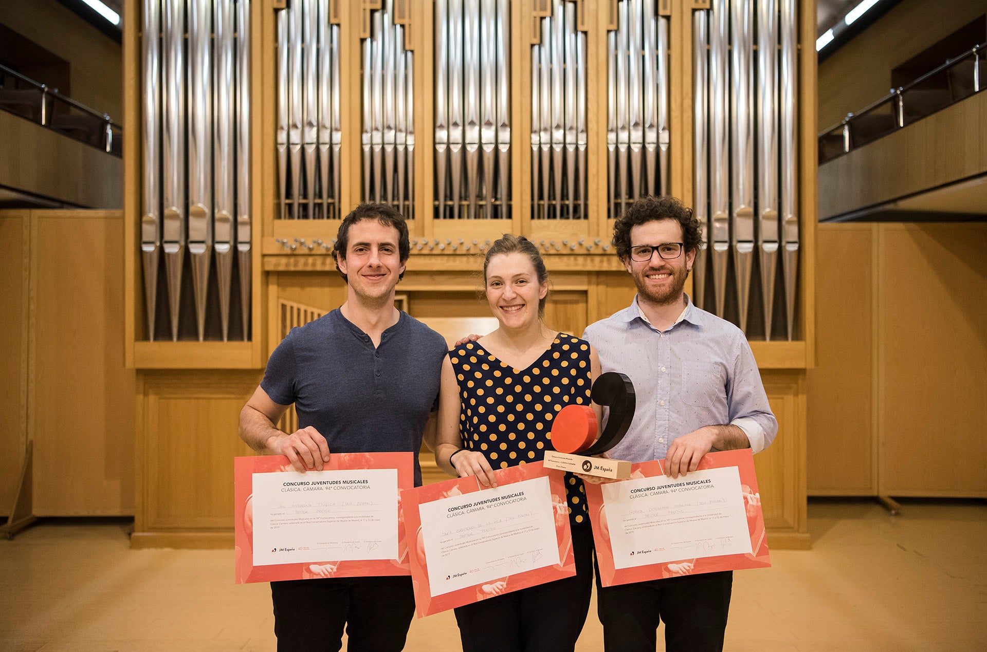 Jon Ansorena, María Zubimendi y Gorka Catediano. ::