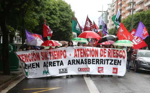 Manifestación en San Sebastián. 