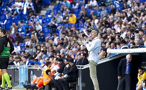 Imanol Alguacil en el encuentro de este sábado.