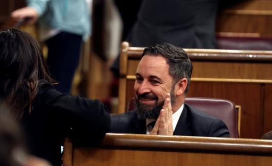 Abascal este martes en el Congreso. 