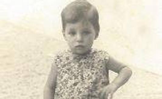 María Valiente, cuando tenía dos años. 