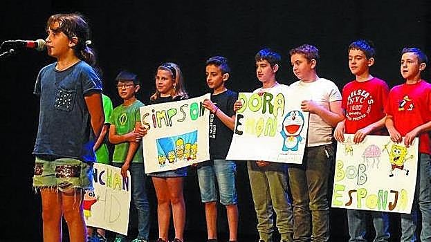 Escenario. Actuación de los escolares en el festival del año pasado.