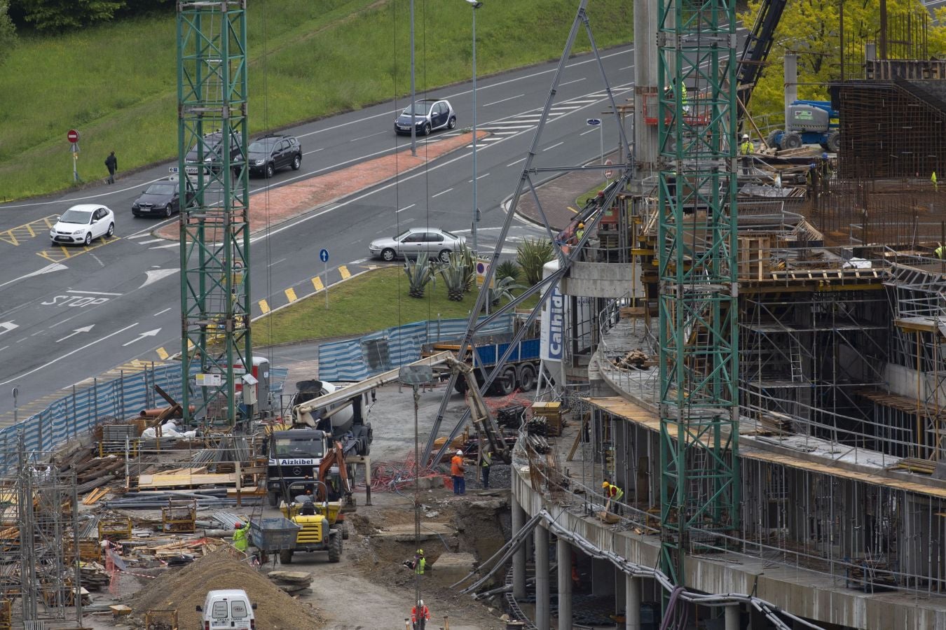 Fotos: Sin fútbol, las obras de Anoeta aceleran