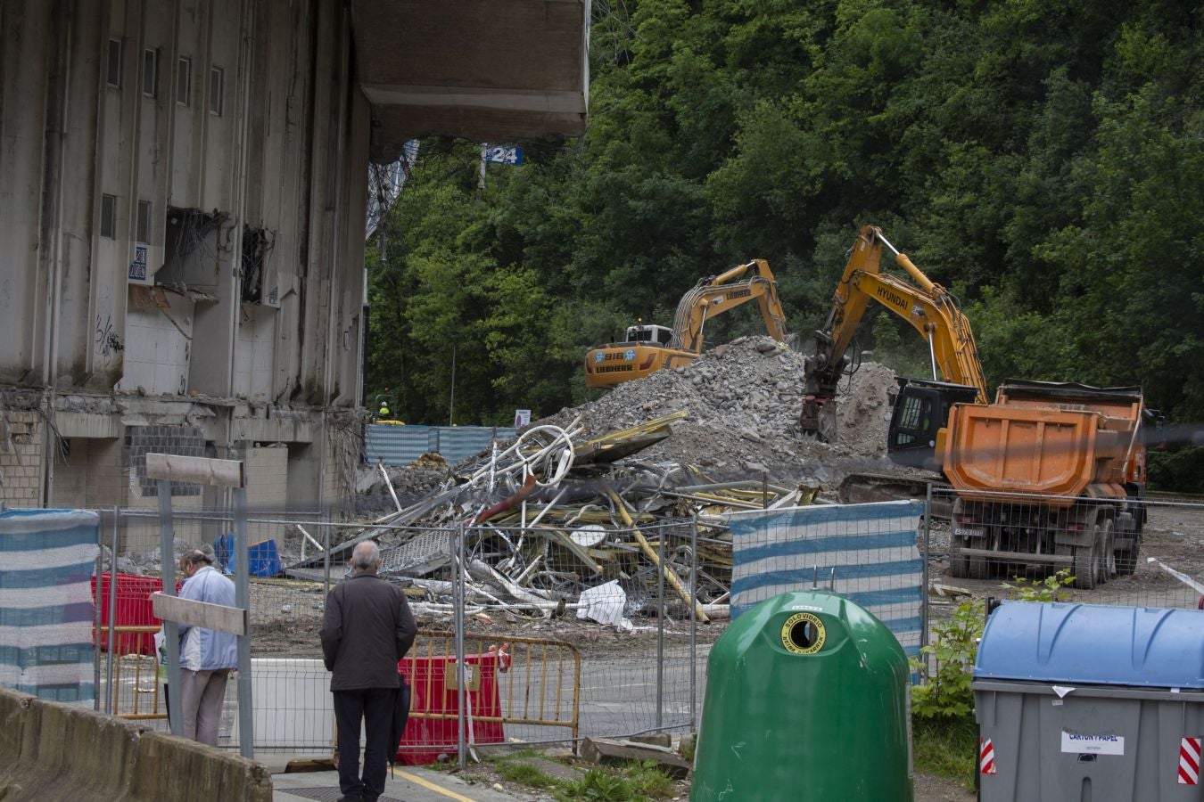 Fotos: Sin fútbol, las obras de Anoeta aceleran